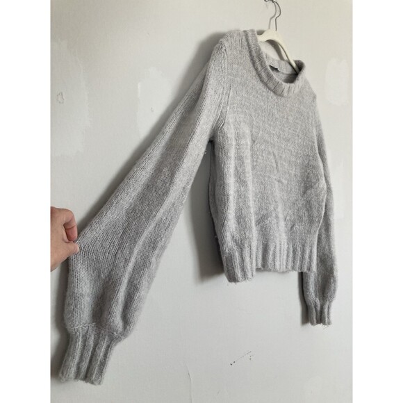Rails Sybil Sweater MEDIUM Wool Cashmere Alpaca Gray Crew Neck - Picture 2 of 12